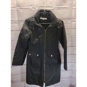 Kenneth Cole New York Black Hooded G-III Apparel Winter Coat, Women's Size S